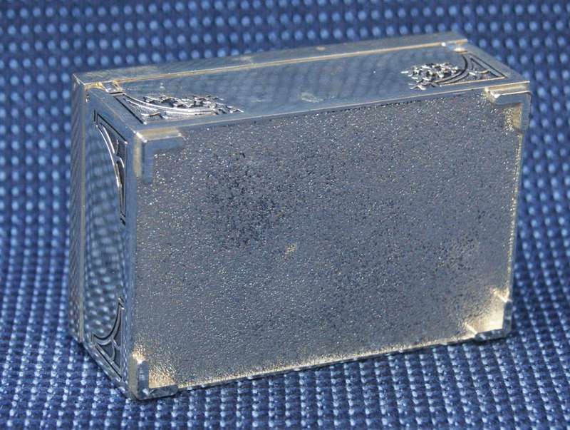 Silver-Plated Trinket Box with Black Velvet Lining
