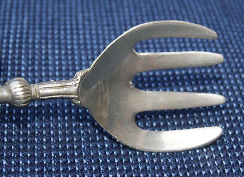 Functional Art Salad Serving Set  Ornate Handles