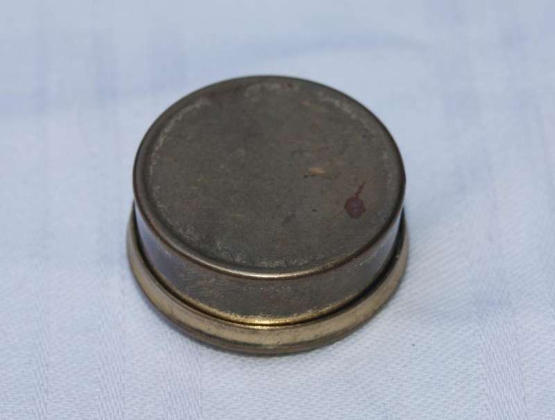 Vintage Brass Pill/Sweetener Box with Lifter