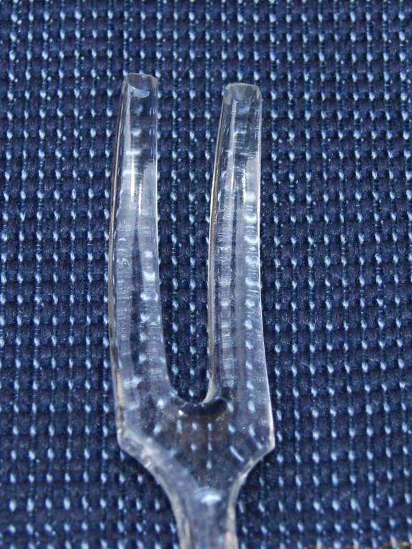 Vintage Pressed Glass Salad Server Set
