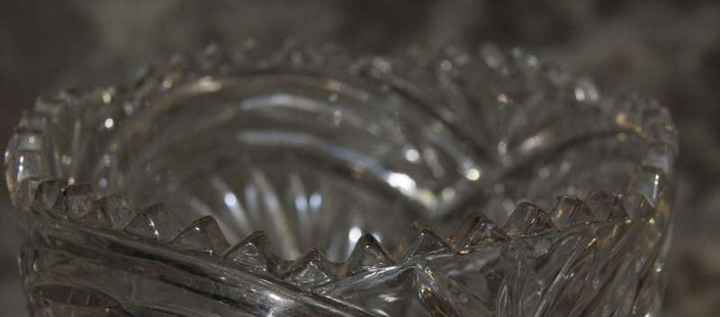 Vintage Hand Cut Crystal Vase