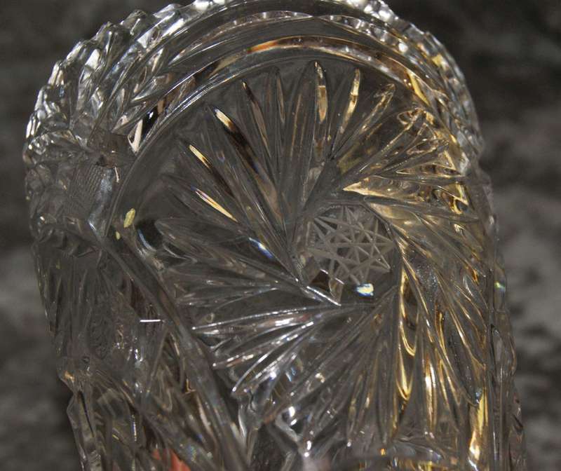 Vintage Hand Cut Crystal Vase