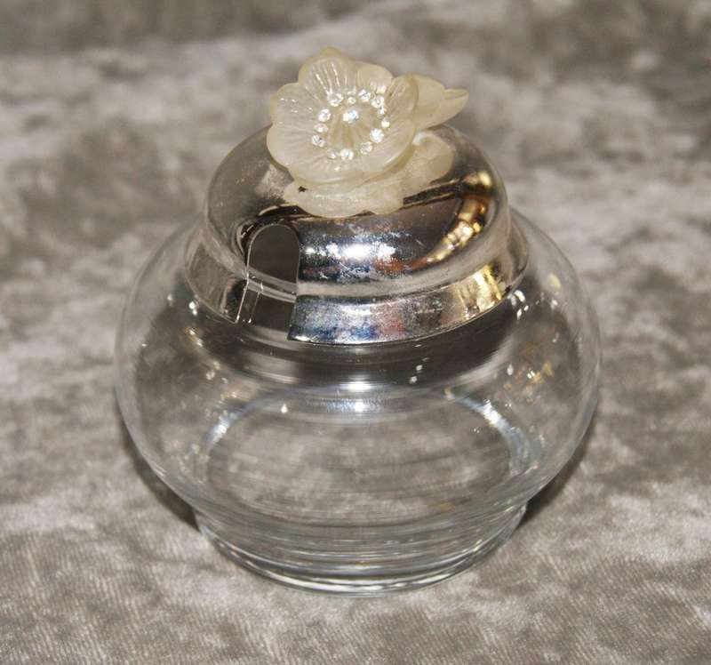 Vintage Glass Honey Jar