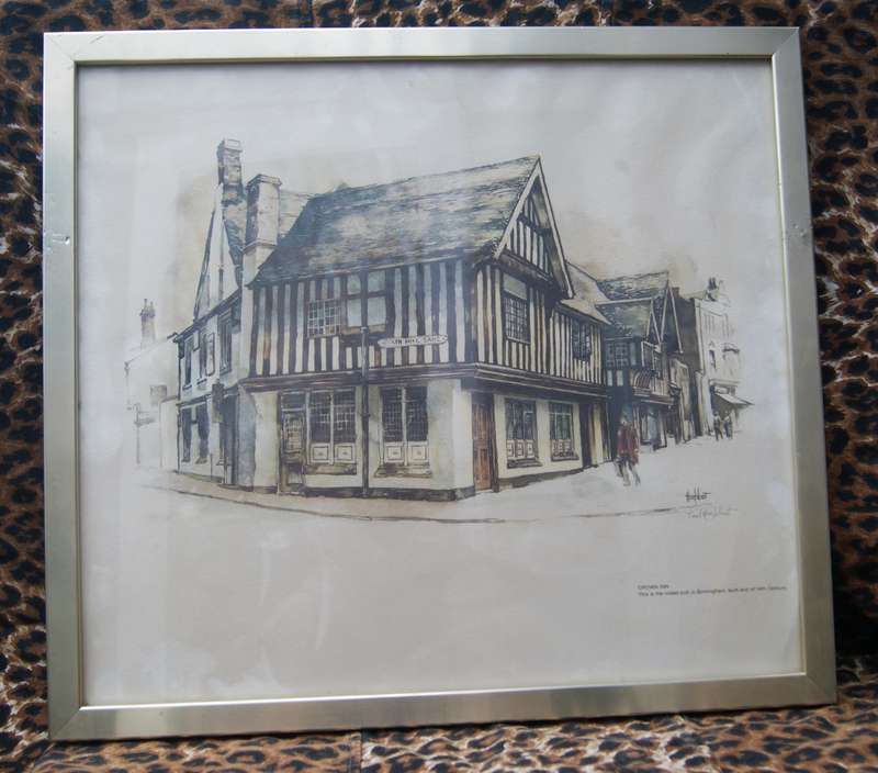 Ted Hoefsloot (1930 - 2013) "Crown Inn" - Birmingham Signed Print