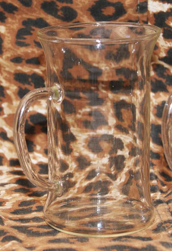 Mocha/ Hot Chocolate Glass Mugs (5 available, bid per glass)