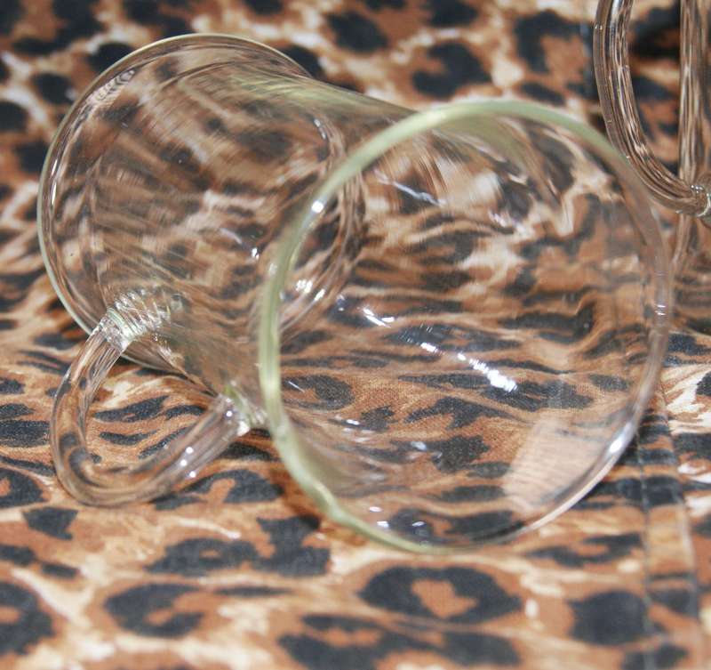 Mocha/ Hot Chocolate Glass Mugs (5 available, bid per glass)