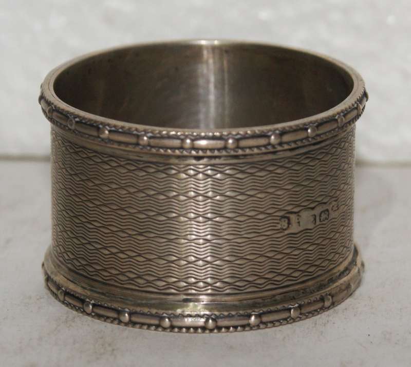 Birmingham Hallmarked Silver Serviette Ring (38.3g) @@ CCRRAAZZYY R1 START