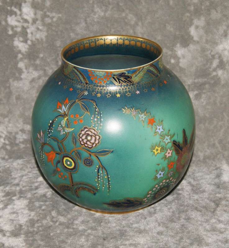 Rare Magnificent Carlton Ware 3894 "Persian Garden" Bulbous Vase Shape no 442