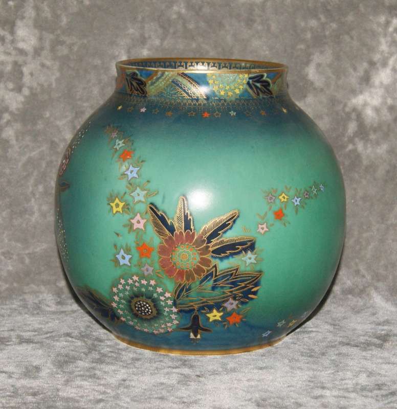 Rare Magnificent Carlton Ware 3894 "Persian Garden" Bulbous Vase Shape no 442