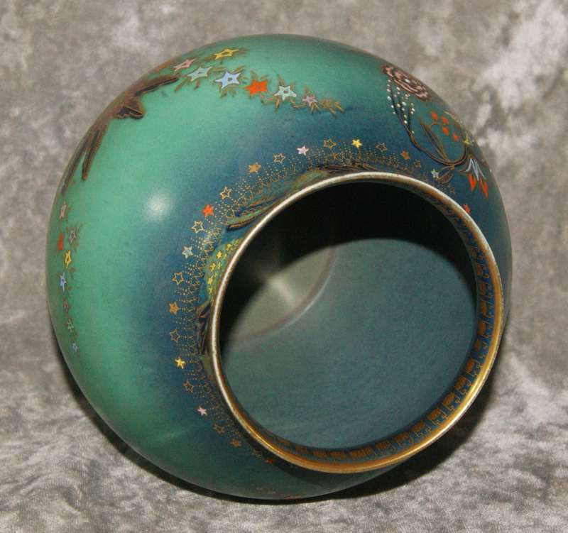 Rare Magnificent Carlton Ware 3894 "Persian Garden" Bulbous Vase Shape no 442