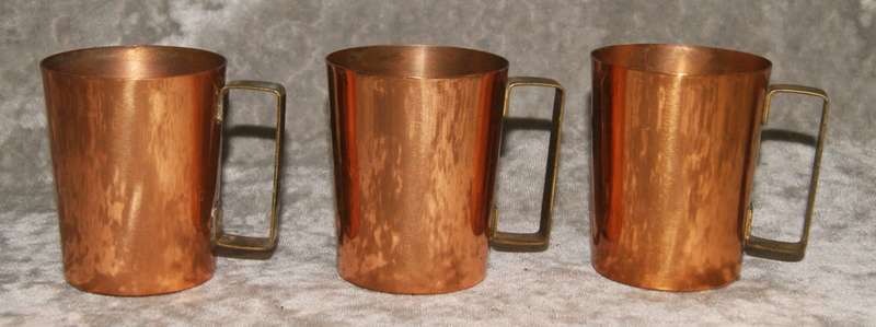 Set of 3 Copper and Brass Mugs @@ CCRRAAZZYY R1 START
