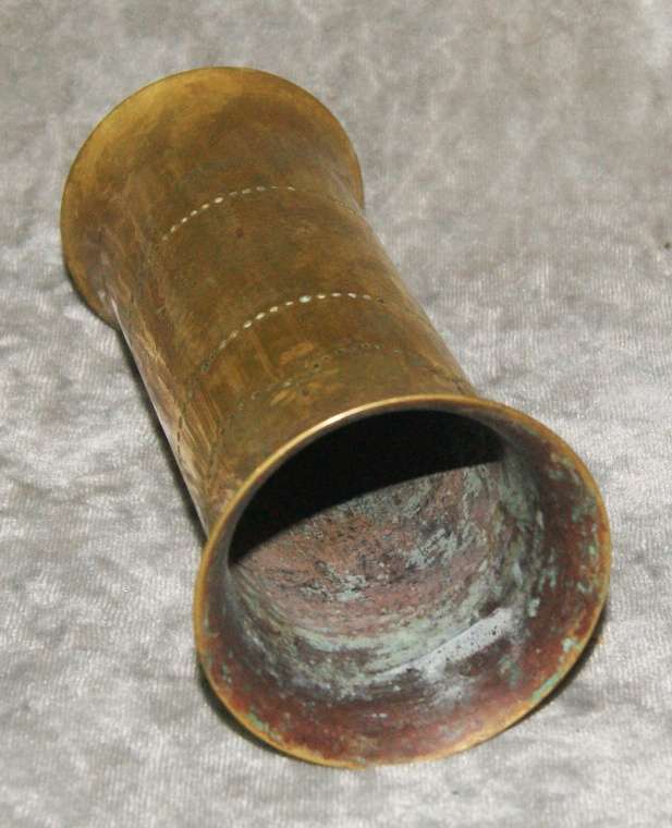 Vintage trench art vase