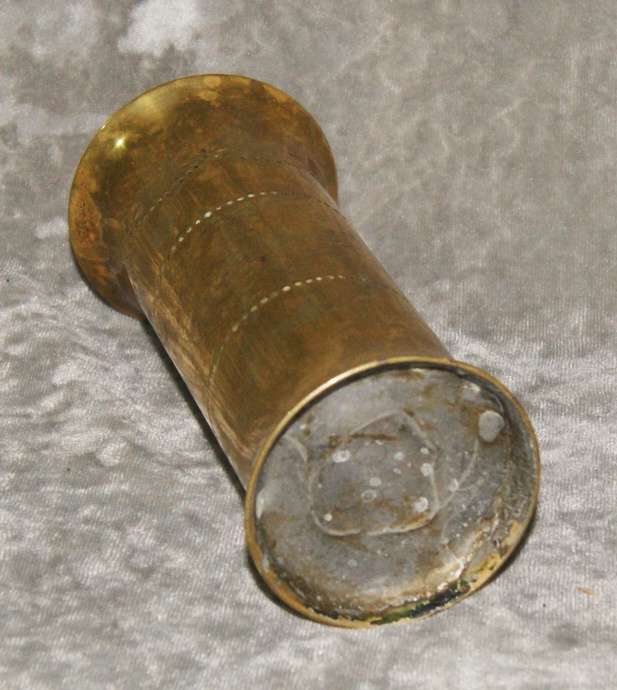 Vintage trench art vase