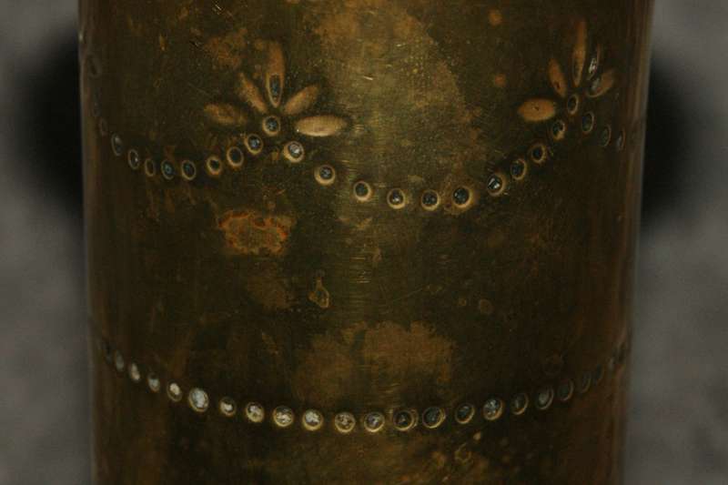 Vintage trench art vase