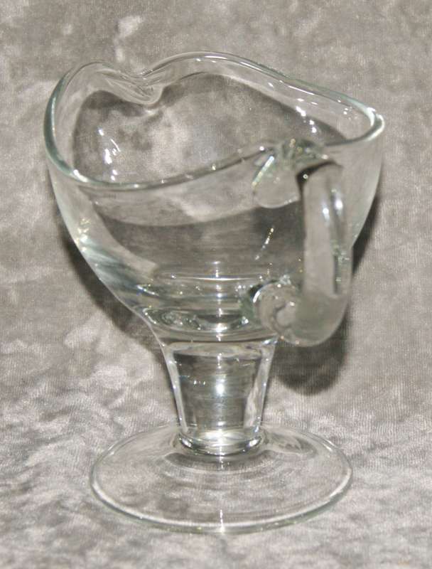 Vintage glass sauce boat