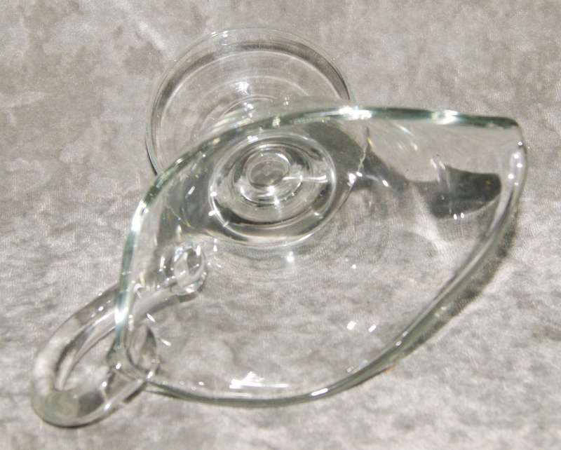 Vintage glass sauce boat