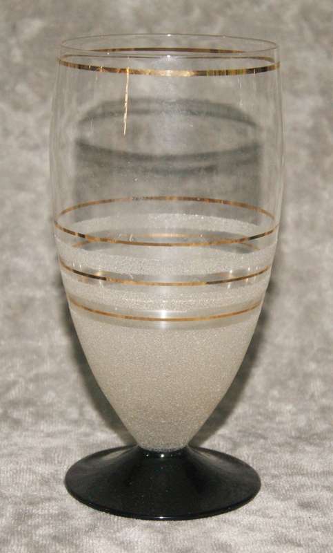 Stunning set of 6 Art Deco Venetian glasses