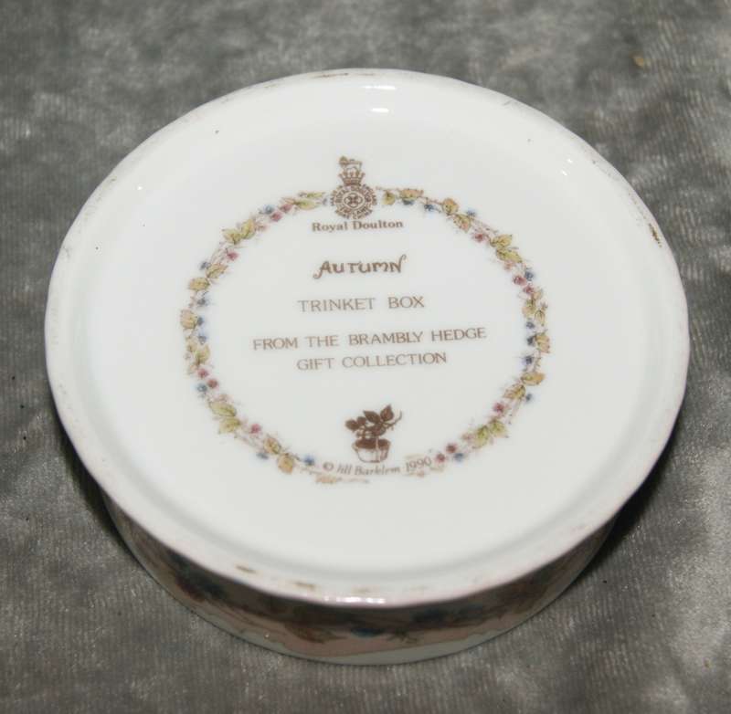 Vintage Royal Doulton "Autumn" trinket box