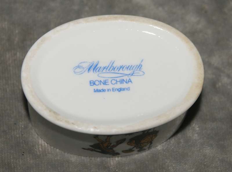 Vintage Marlborough bone china trinket box