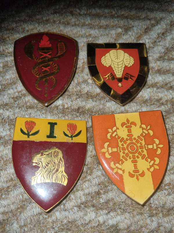 1x LOT of SADF metal shoulder flashes