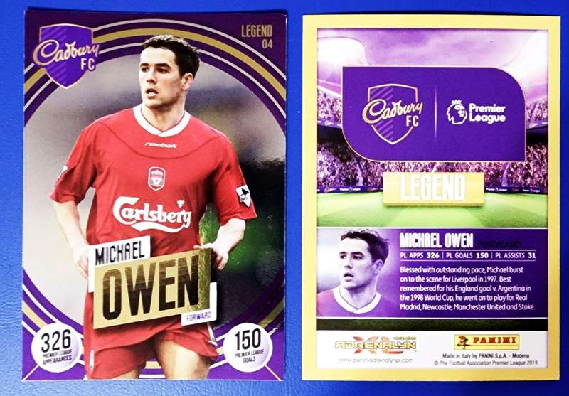 Panini Adrenalyn Premier League 2019/2020 Legend Card #04 Michael Owen