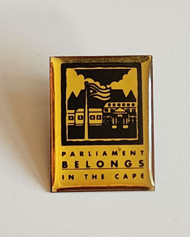 Parliament Belongs in the Cape Pin Badge