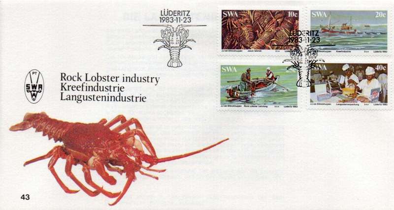 SWA FDC #43 ROCK LOBSTER
