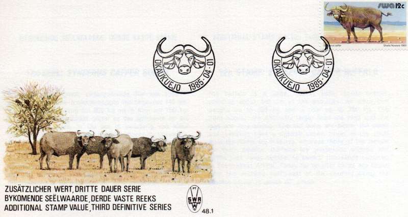 SWA FDC #48.1 ADDITIONAL STAMP VALUE