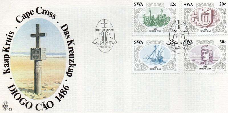 SWA FDC #52 CAPE CROSS