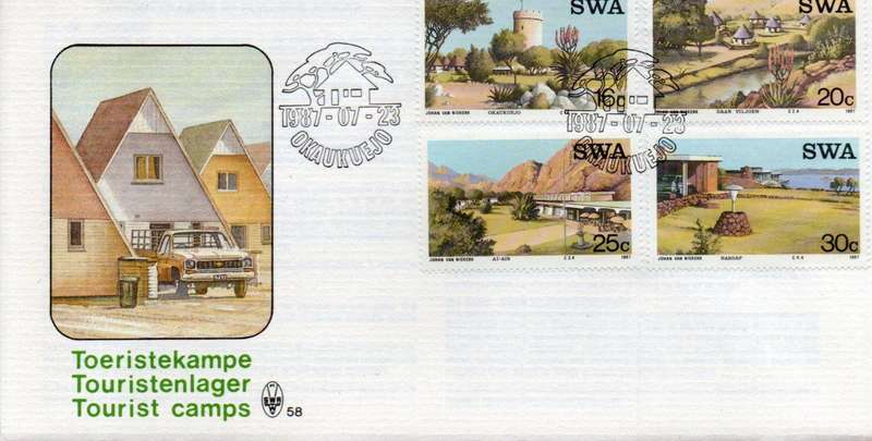 SWA FDC #58 Tourist Camps