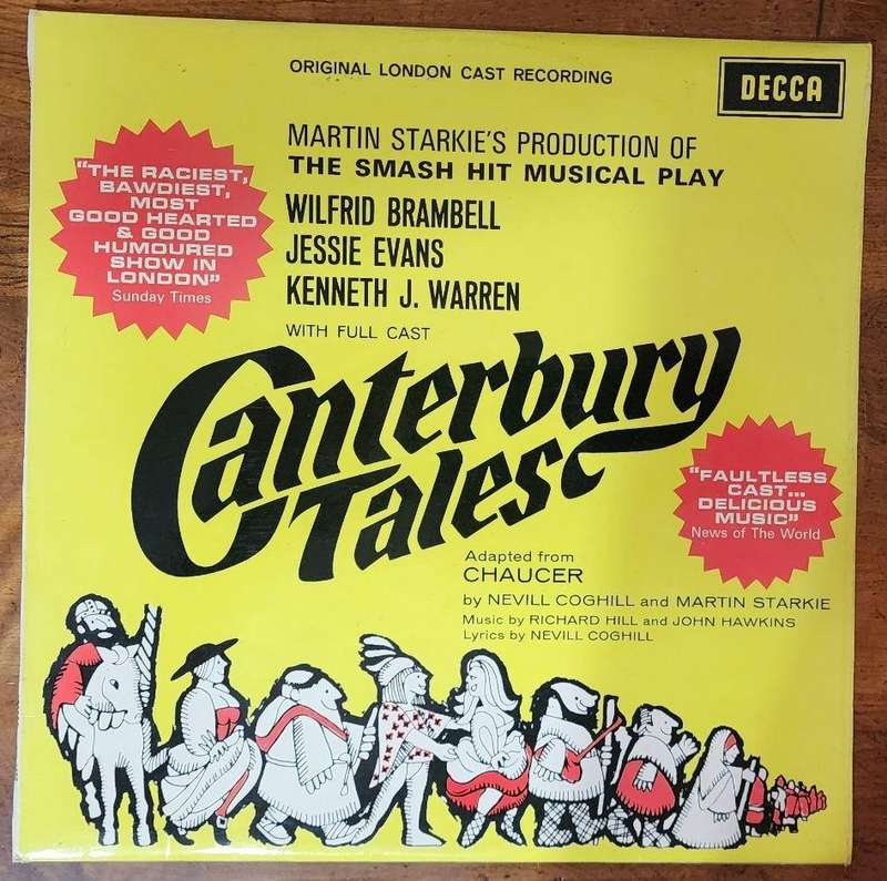 Canterbury Tales: Vinyl L Original London Cast Recording:  Stereo - Very-Good+ Quality (VG+)