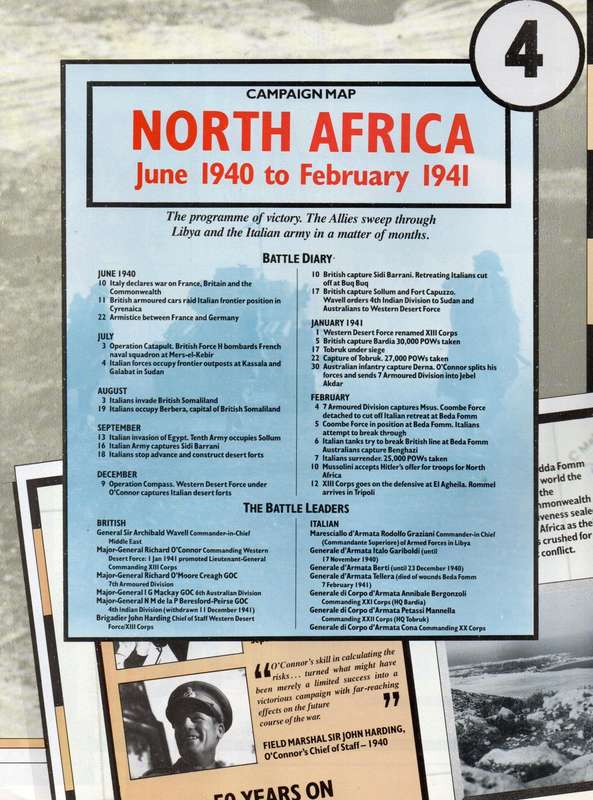 Images of War magazine: No #04 -  1939-1945 Complete with Newspaper - Campaign Map and War Diary