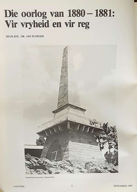 Lantern Dec 1980 - Die Eerste Vryheidsoorlog