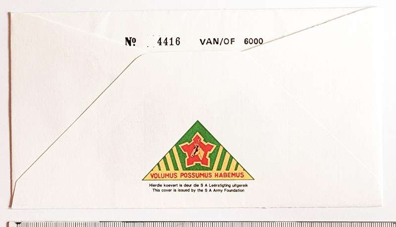 SADF FDC #8 SANDTON COMMANDO 1962-1987
