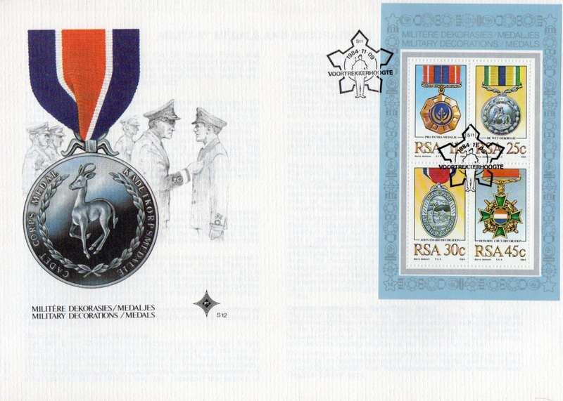 FDC MILITARY DECORATIONS #S9