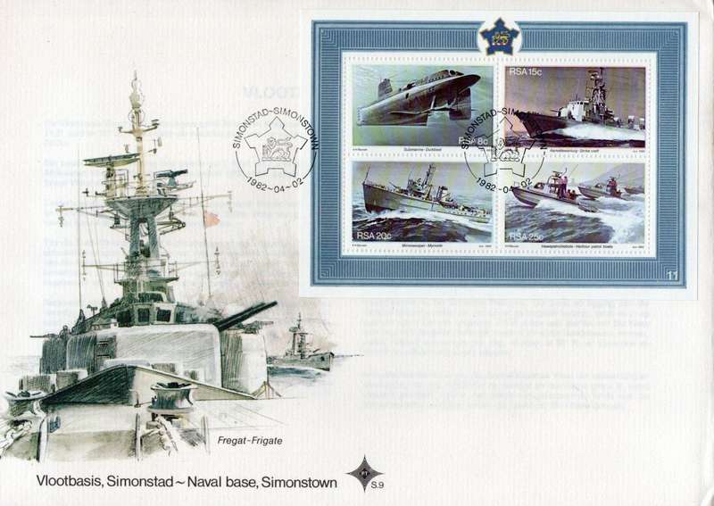 FDC NAVAL BASE SIMONSTOWN #S.9