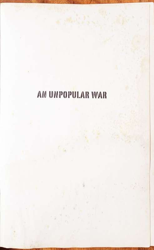 An Unpopular War