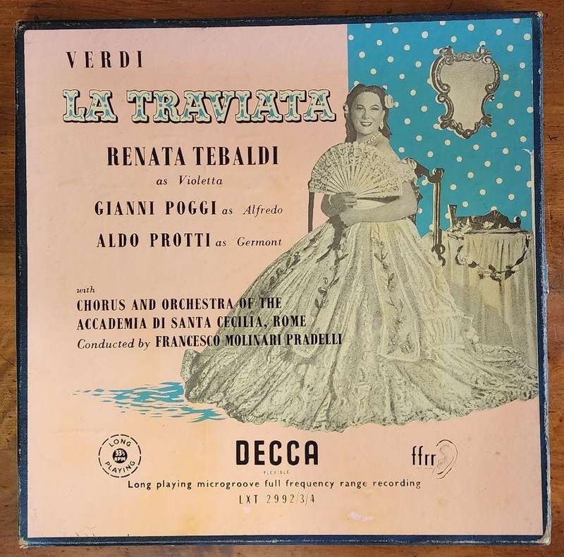 Verdi - La Traviata - Renata Tebaldi, Gianni Poggi, Aldo Protti  3 x Vinyl LP Record Box Set (VG)
