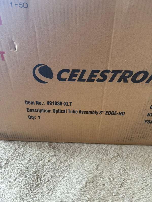 Celestron 8" EdgeHD OTA (Sealed, brand new)