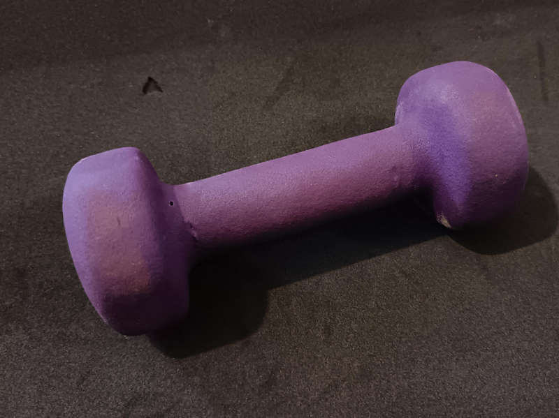 Dumbbell 1.5kg soft touch, purple