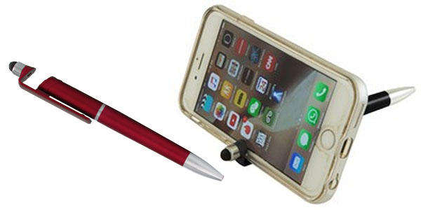 Stylus & Phone holder pen - Red