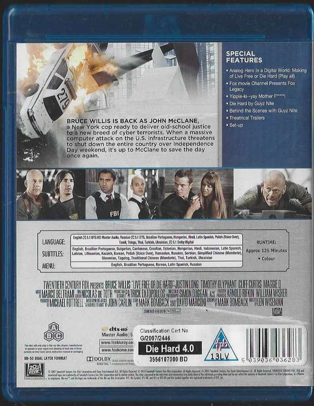Die Hard 4 [blu ray]