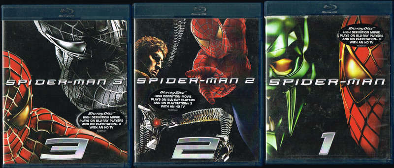 Spider-man 1, 2 & 3
