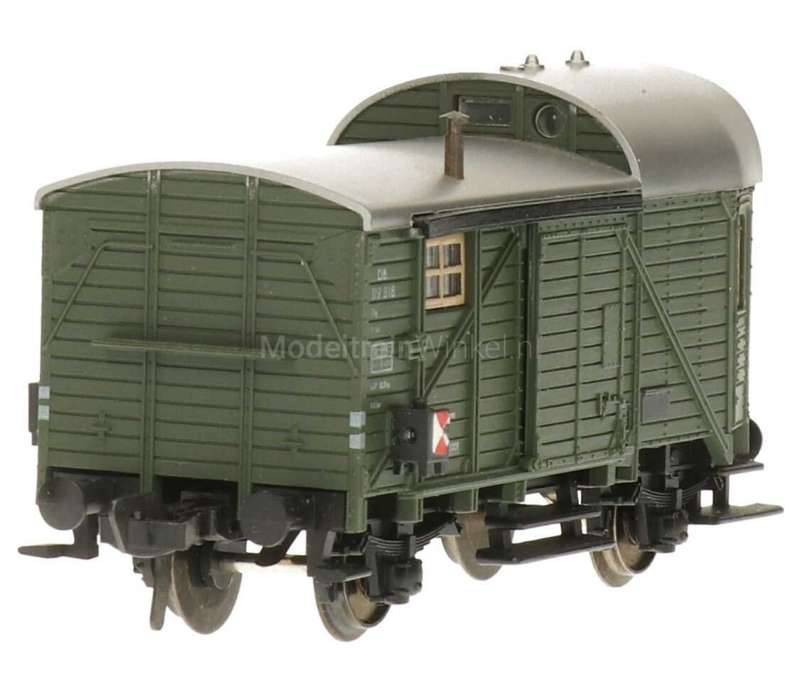H0 gge.1/87 83 mm DB Guard Van dk.green, mint in orig.box Fleischmann 1468