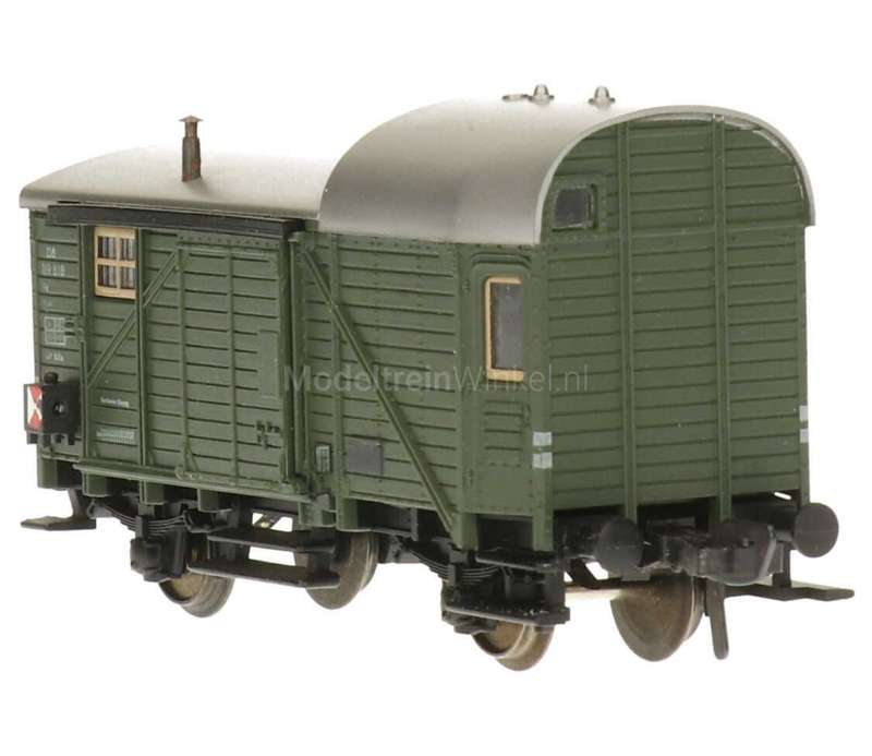 H0 gge.1/87 83 mm DB Guard Van dk.green, mint in orig.box Fleischmann 1468