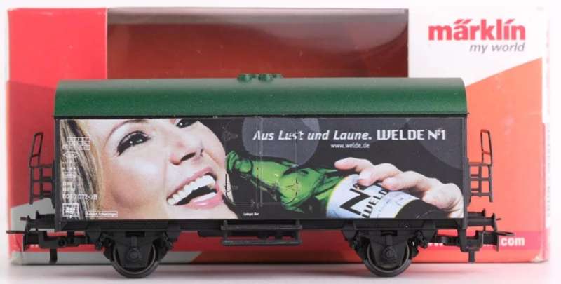 H0 gauge 1/87 100 mm 2-axle DB Closed Goods/Beer wagon, mint in original box Maerklin 44202
