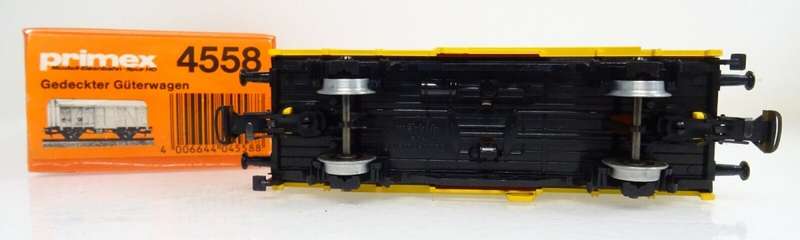 H0 gauge 1/87 100 mm DB D.Post/Mail Wagon, yellow, mint in orig.box Maerklin/Primex 4558