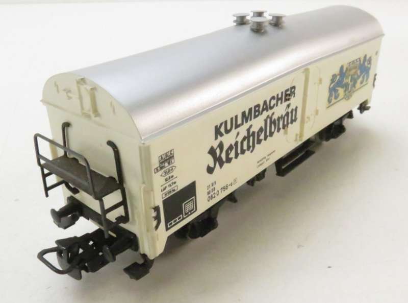 H0 gauge 1/87  100mm 2-axle 100 mm DB Closed Goods/Beer wagon, mint in orig.box Maerklin 4669