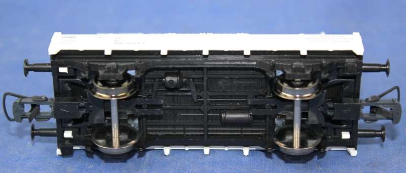H0 gauge 1/87 83mm DB low-sided flat goods wagon, white, mint in orig.box Roco 47960