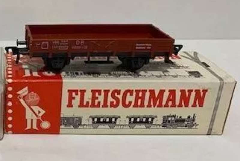 H0 gge 1/87 86 mm 2-axle DB low-sided open goods wagon, mint in orig.box Fleischmann 5011